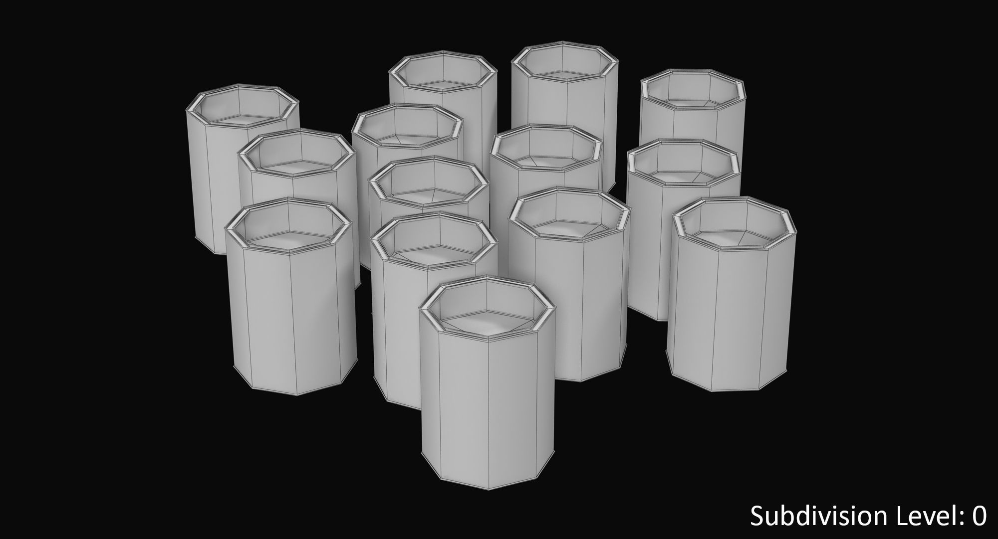 Paint Cans Low-poly 3D model_16
