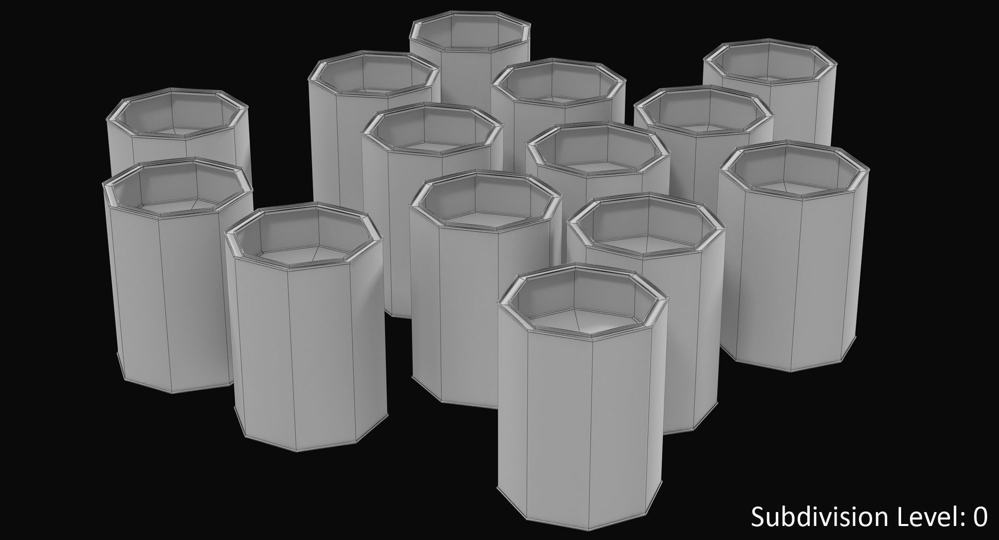 Paint Cans Low-poly 3D model_19