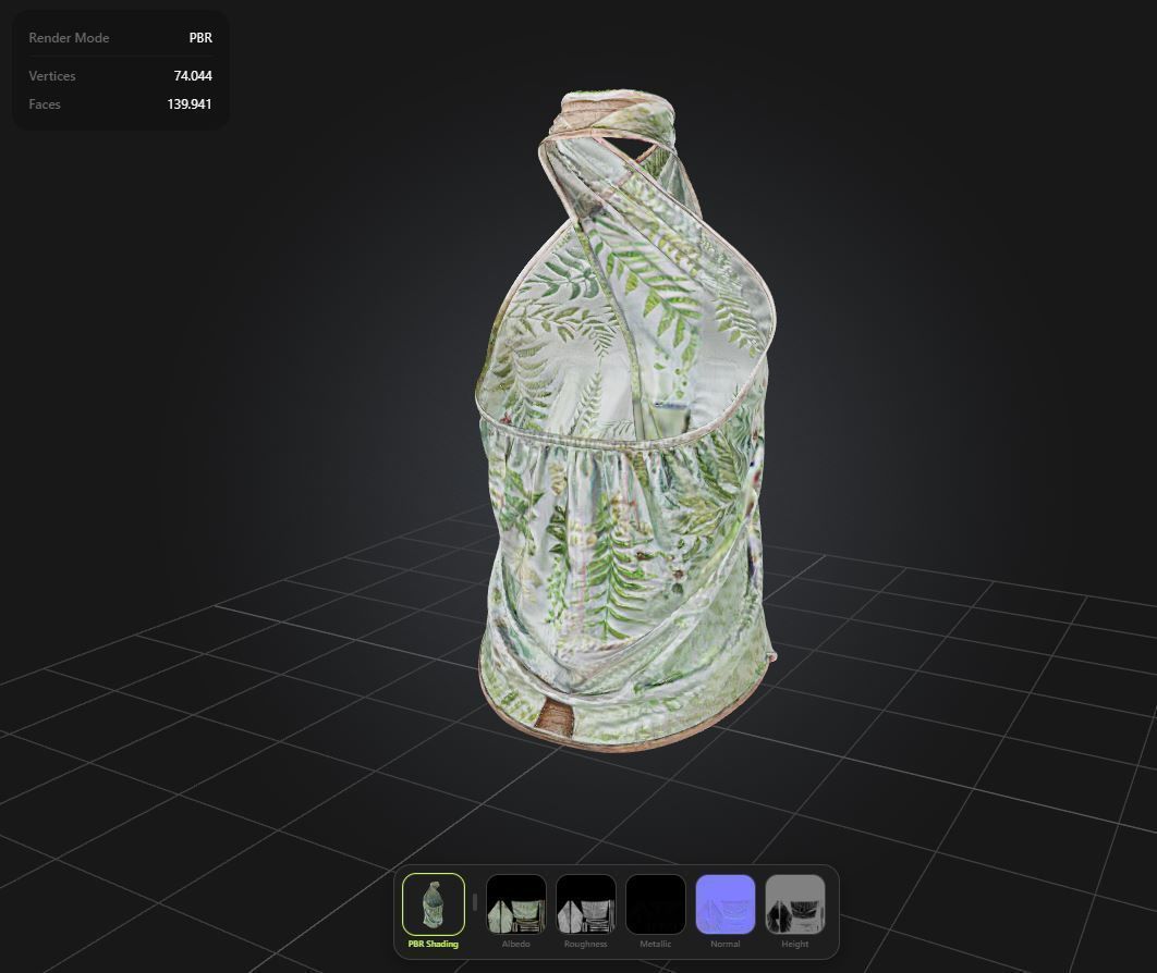 Flowers Top PBR 4k Low-poly 3D model_1