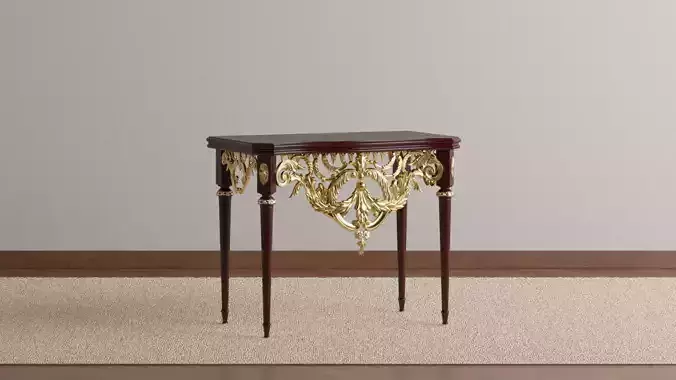 Ornate Wooden Console Table