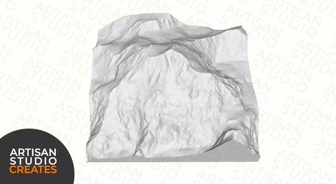 Denali Alaska STL File - 3D Topographic Model 3D print model_0