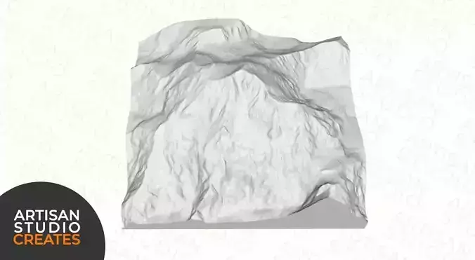 Denali Alaska STL File - 3D Topographic Model