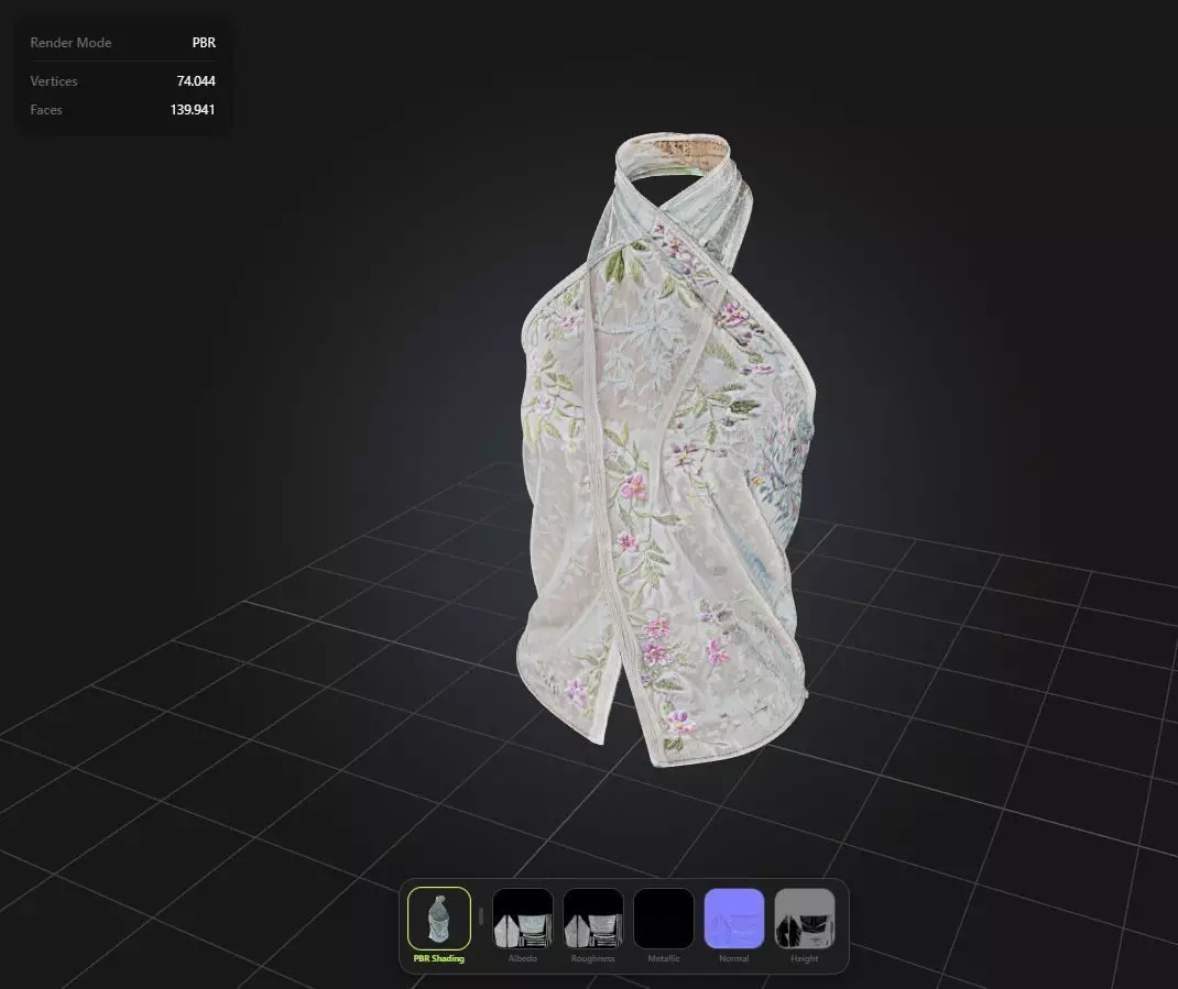 Flowers Top PBR 4k Low-poly 3D model_0