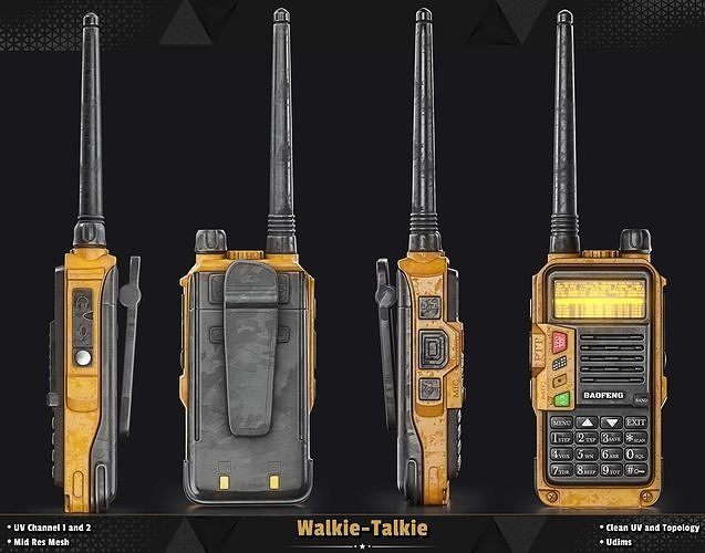 Walkie-Talkie 3D model 3