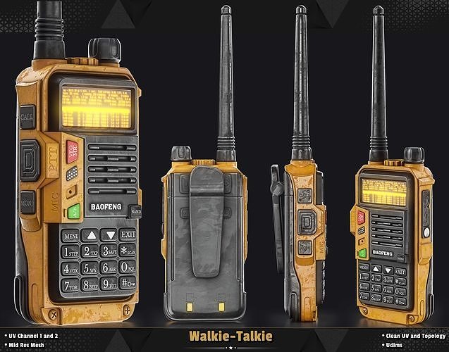 Walkie-Talkie 3D model 2