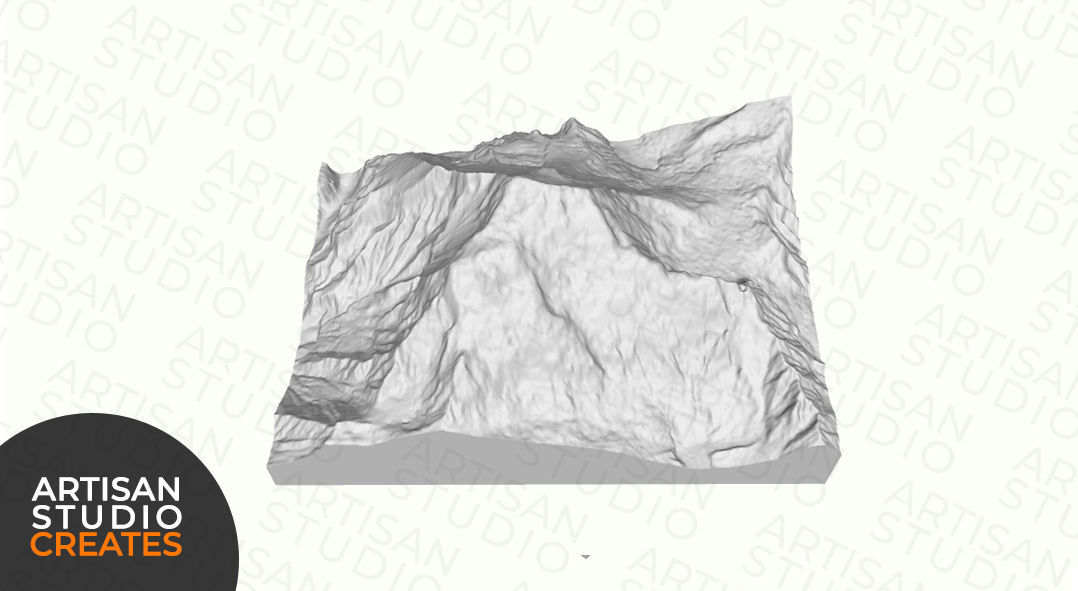 Dhaulagiri Nepal STL File 3D Topographic Model 3D print model_2