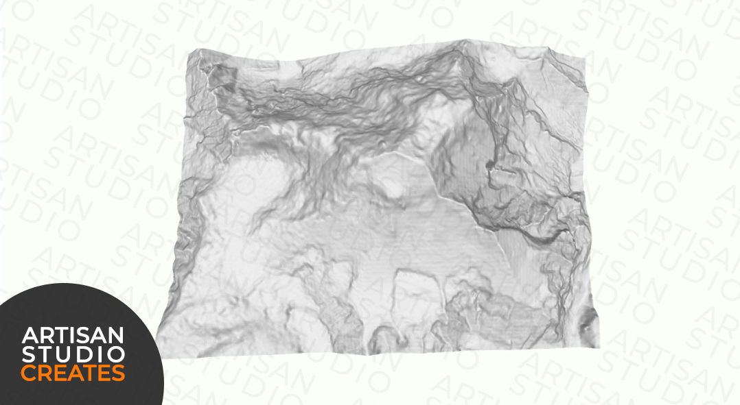 Dhaulagiri Nepal STL File 3D Topographic Model 3D print model_3