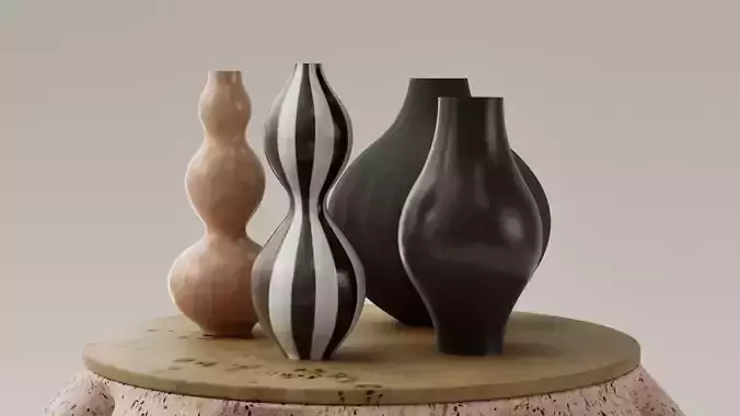 SET JARRONES DECORATIVOS - FLOREROS - VASOS