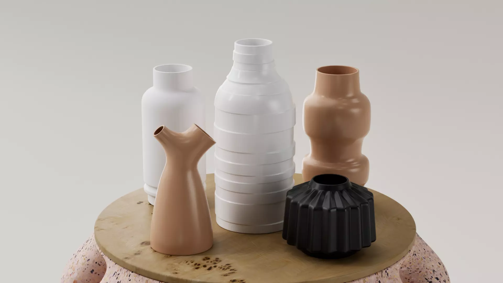 SET JARRONES DECORATIVOS - FLOREROS - VASOS 3D print model_0