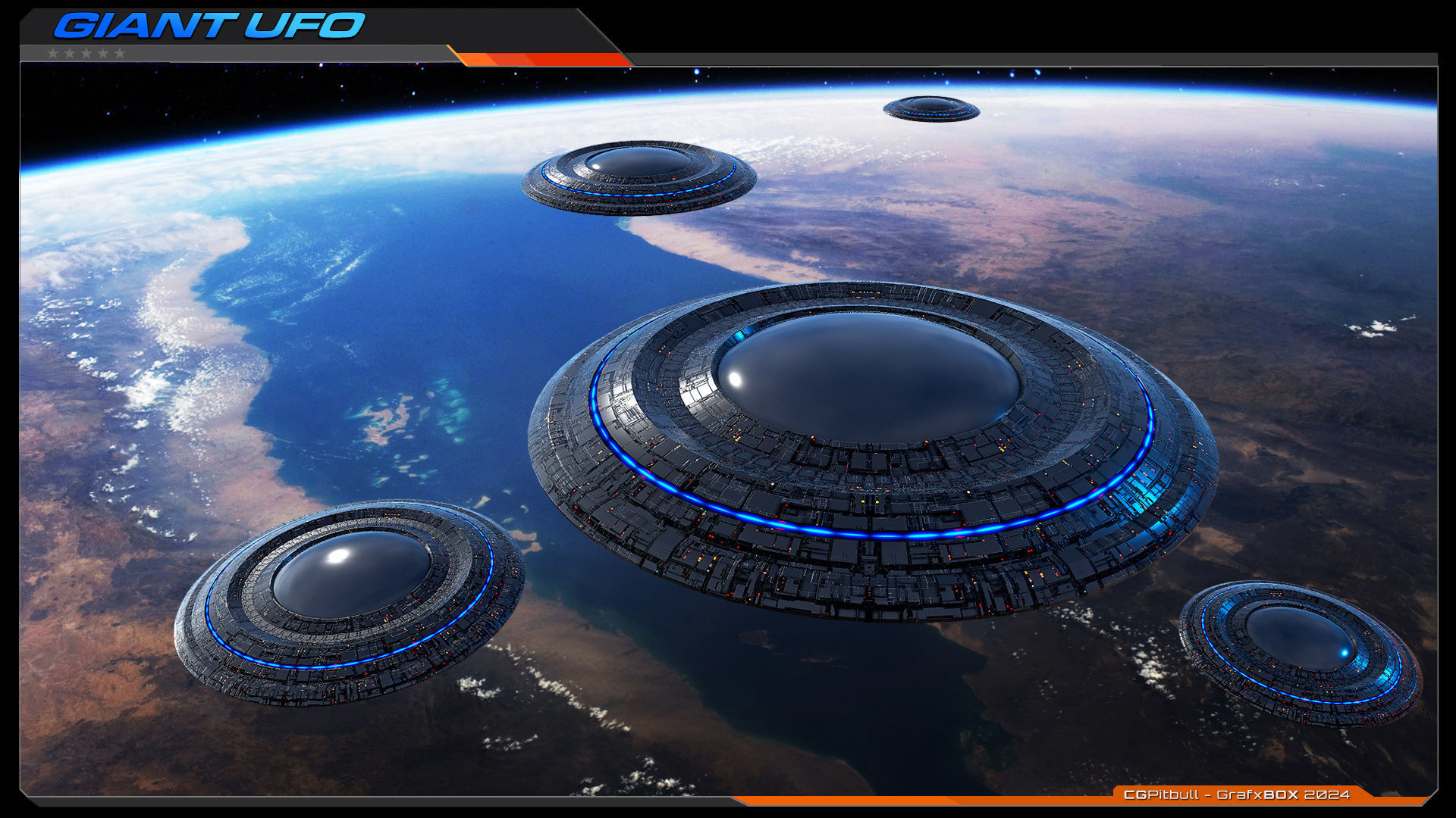 Giant UFO - LowRes Model Low-poly 3D model_1