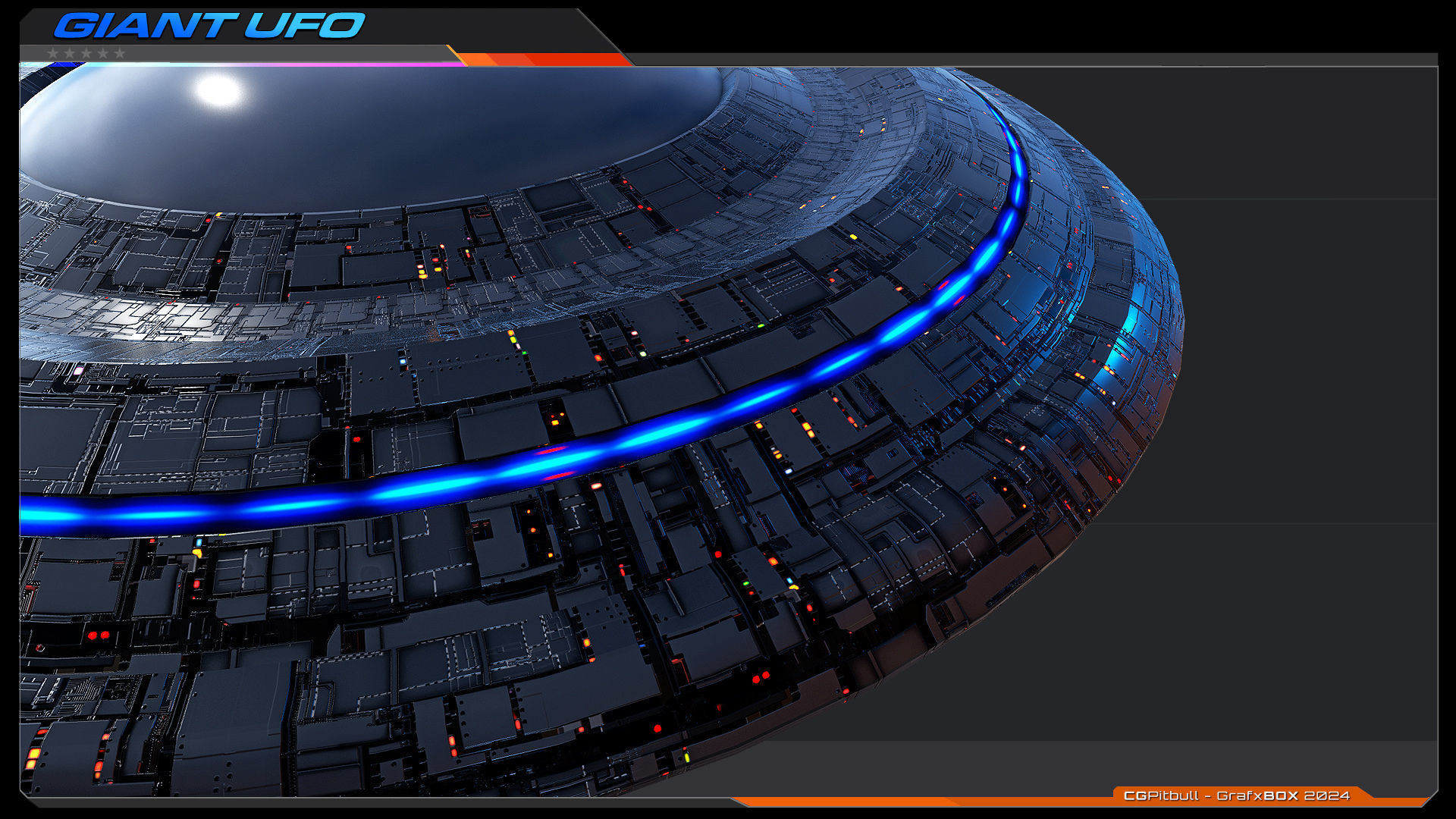 Giant UFO - LowRes Model Low-poly 3D model_6