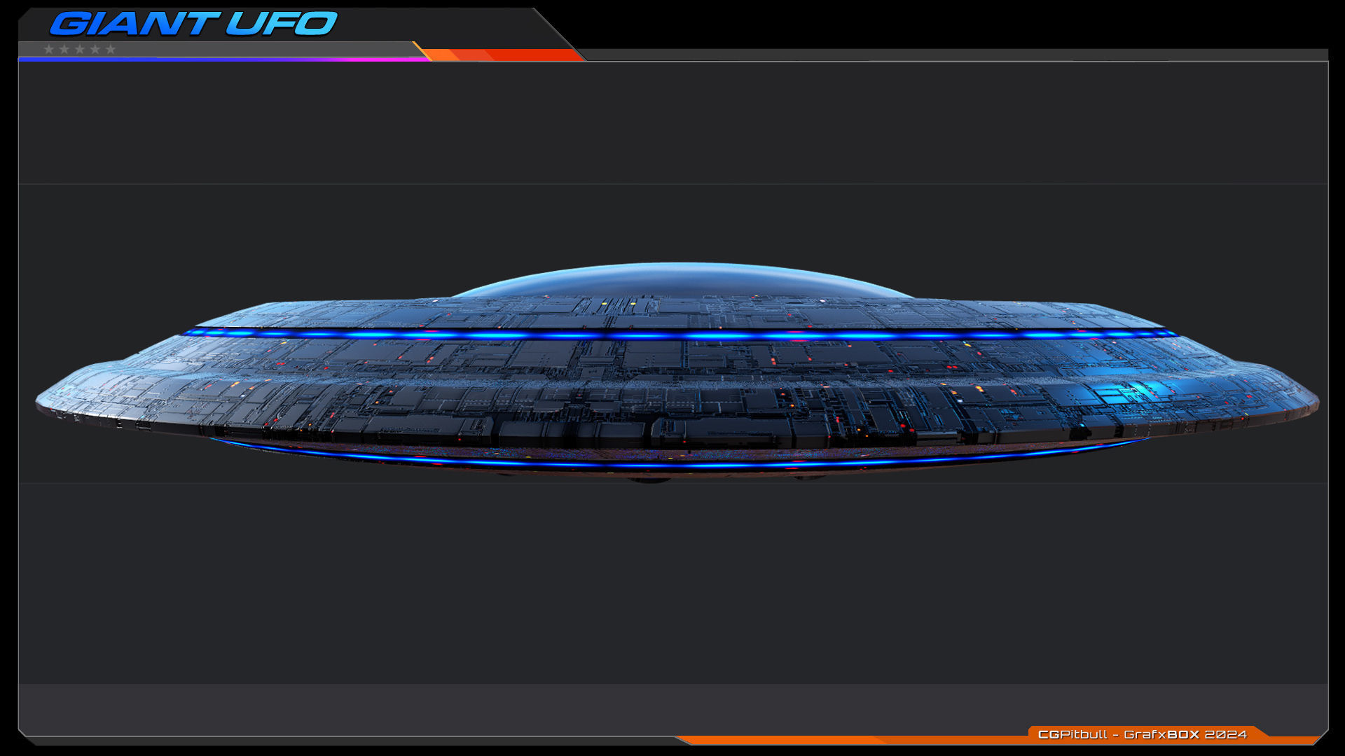 Giant UFO - LowRes Model Low-poly 3D model_8