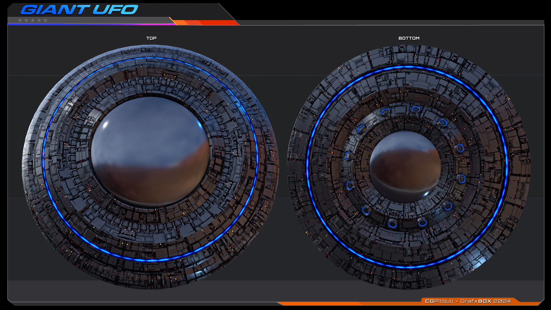 Giant UFO - LowRes Model Low-poly 3D model_9