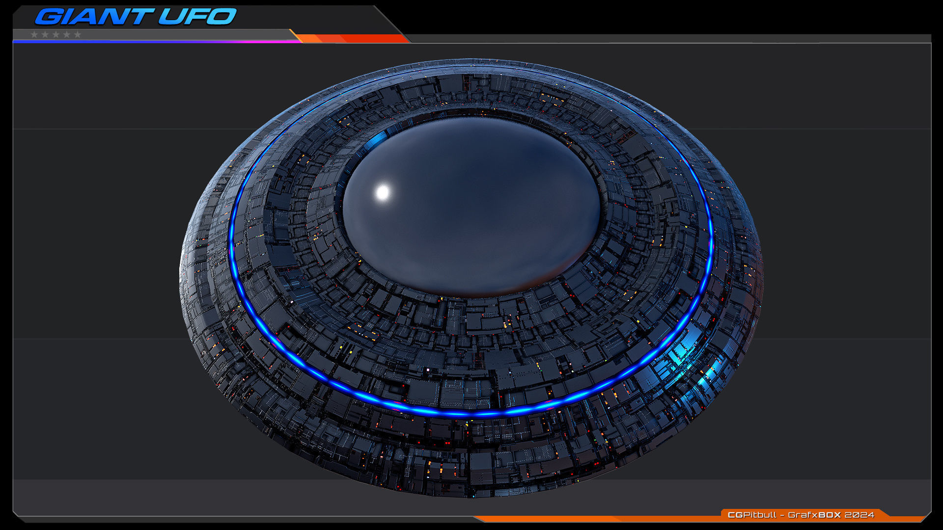 Giant UFO - LowRes Model Low-poly 3D model_4