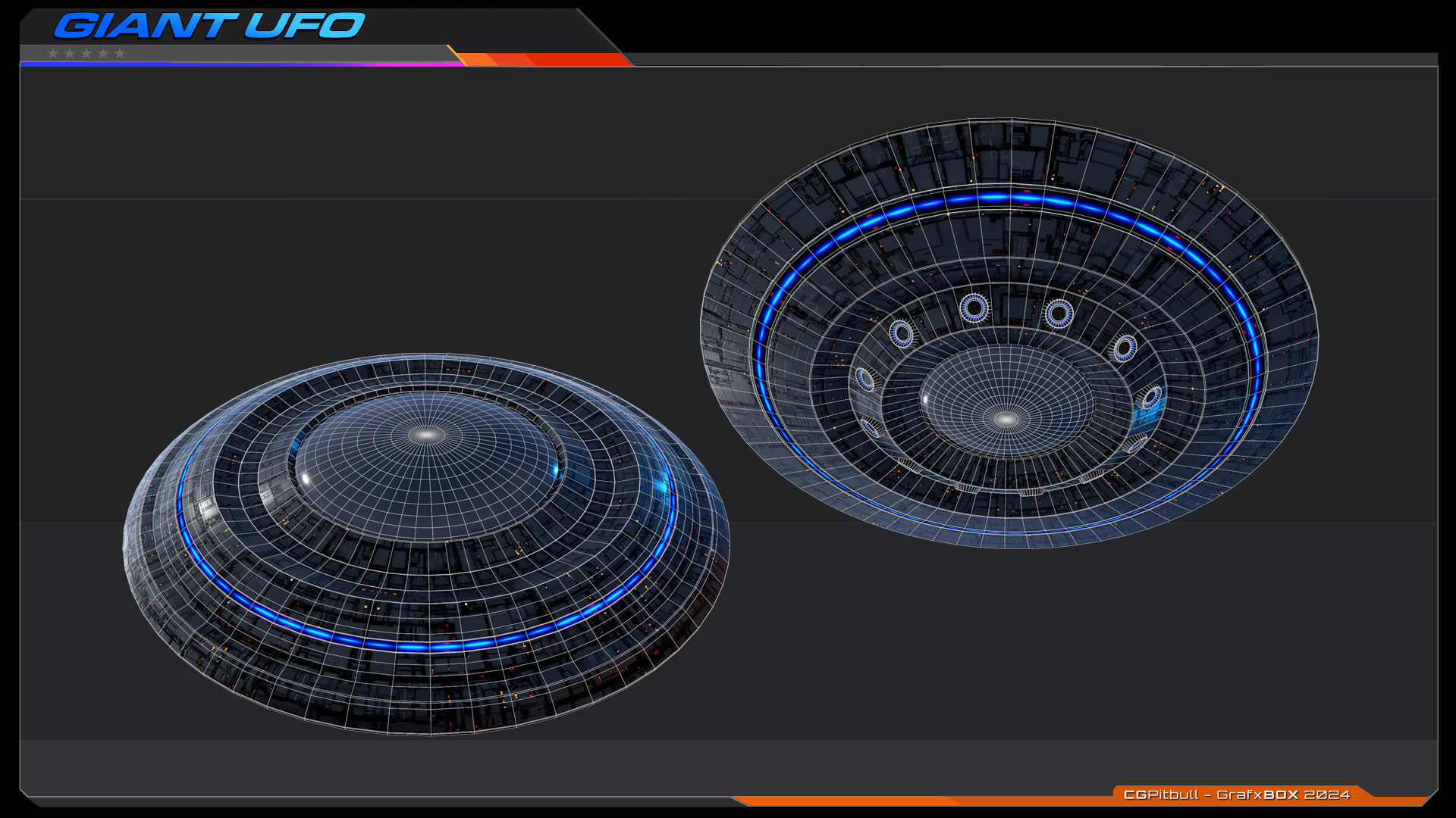 Giant UFO - LowRes Model Low-poly 3D model_10