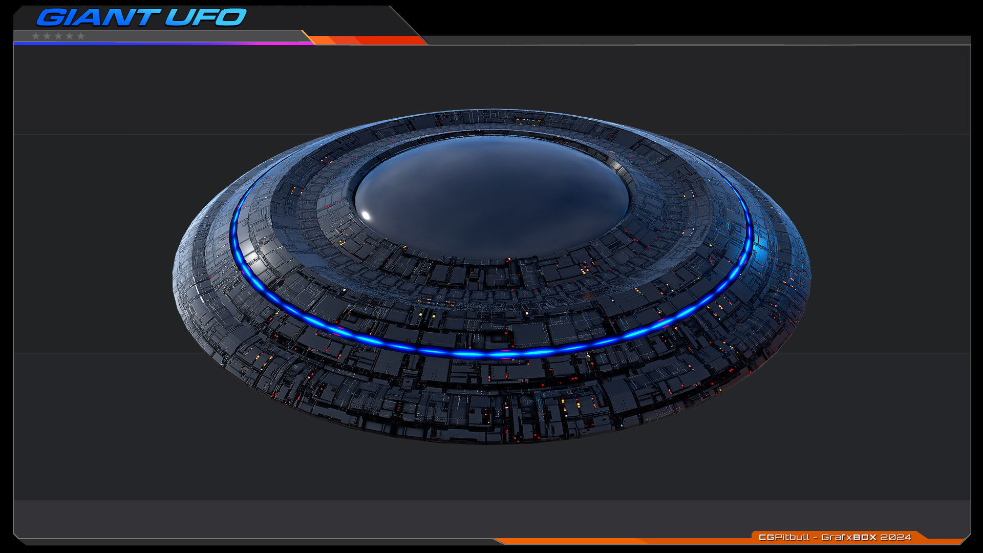 Giant UFO - LowRes Model Low-poly 3D model_2