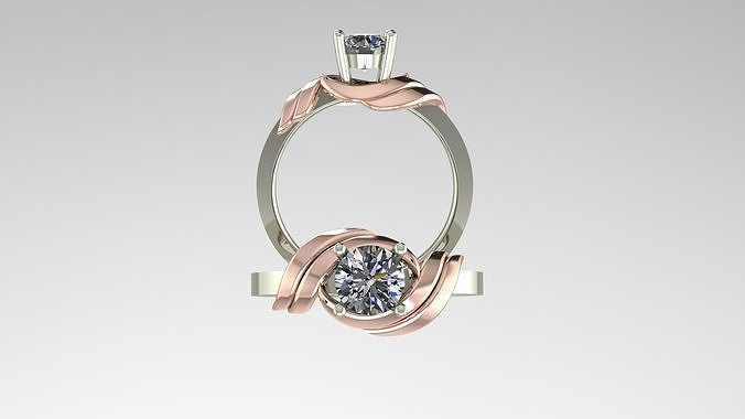 Solitaire Ring 3D print model