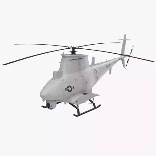 Northrop Grumman MQ-8 Fire Scout Low-poly 3D model
