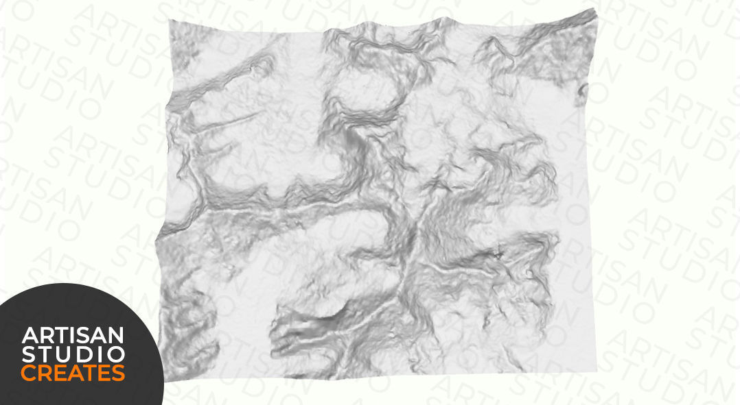 Ghandogoro Ri STL File 3D Topographic Model 3D print model_1