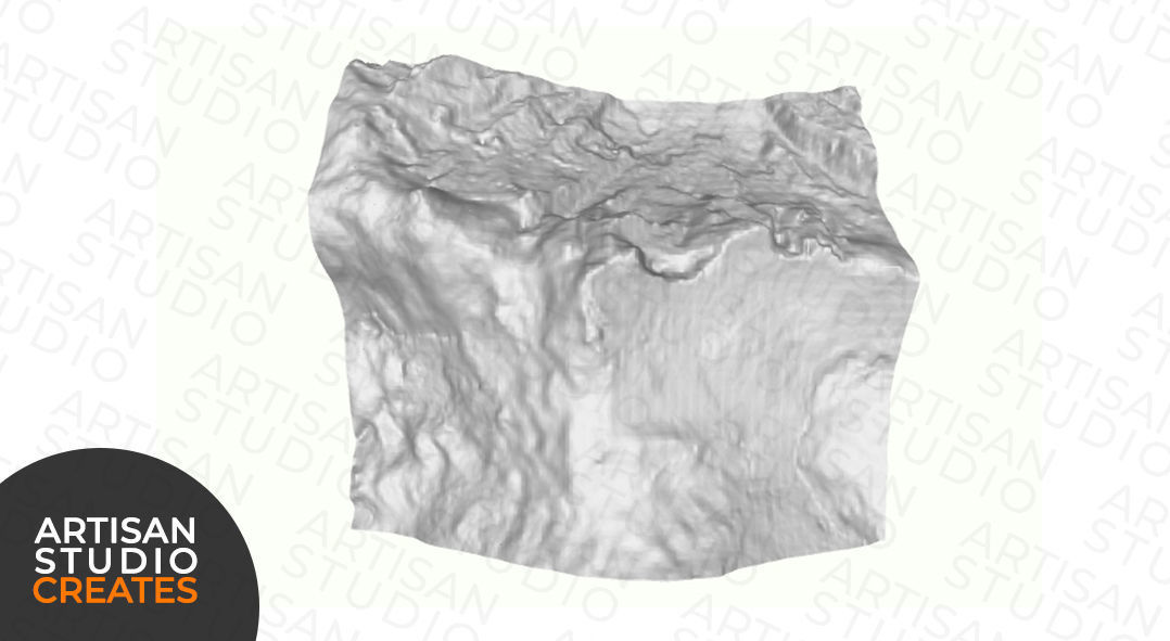 Lhotse Mountain STL File 3D Topographic Model 3D print model_3