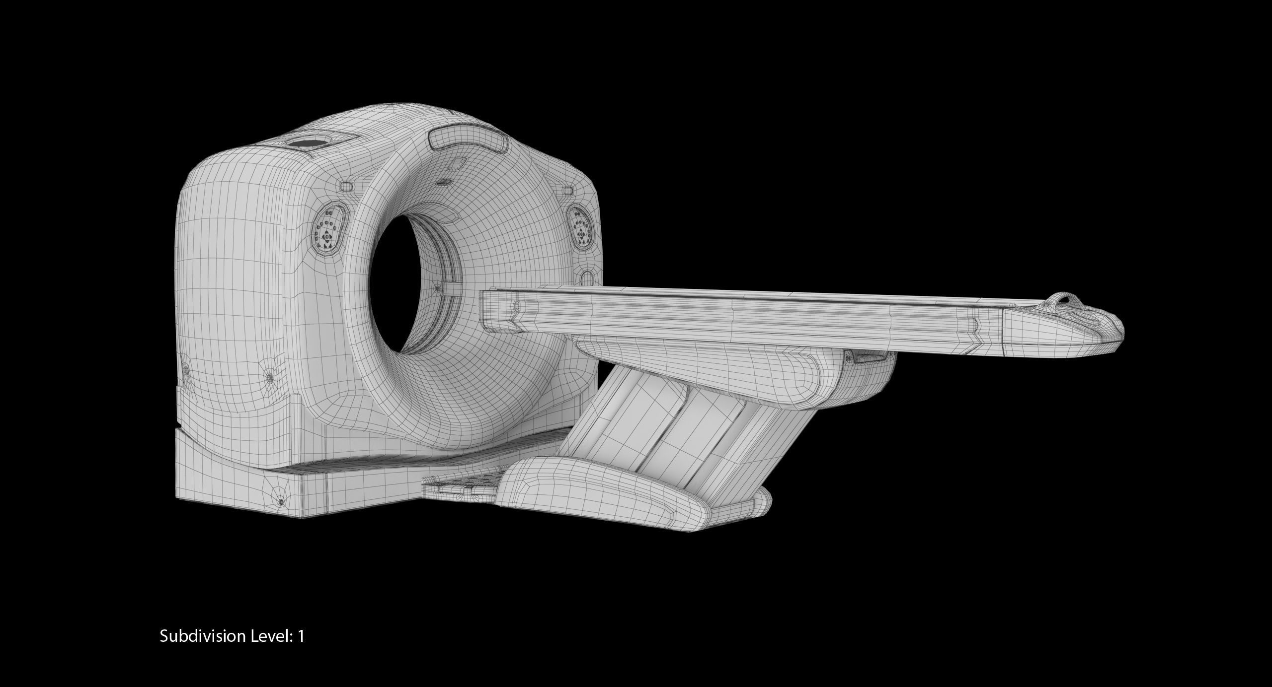 GE Discovery CT750 HD Low-poly 3D model_33