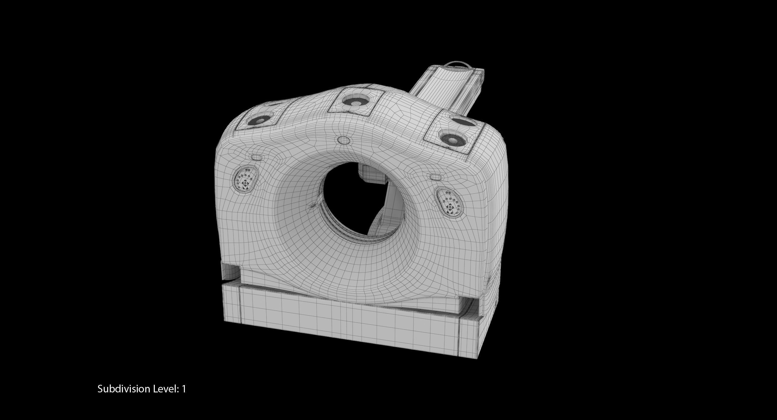 GE Discovery CT750 HD Low-poly 3D model_29