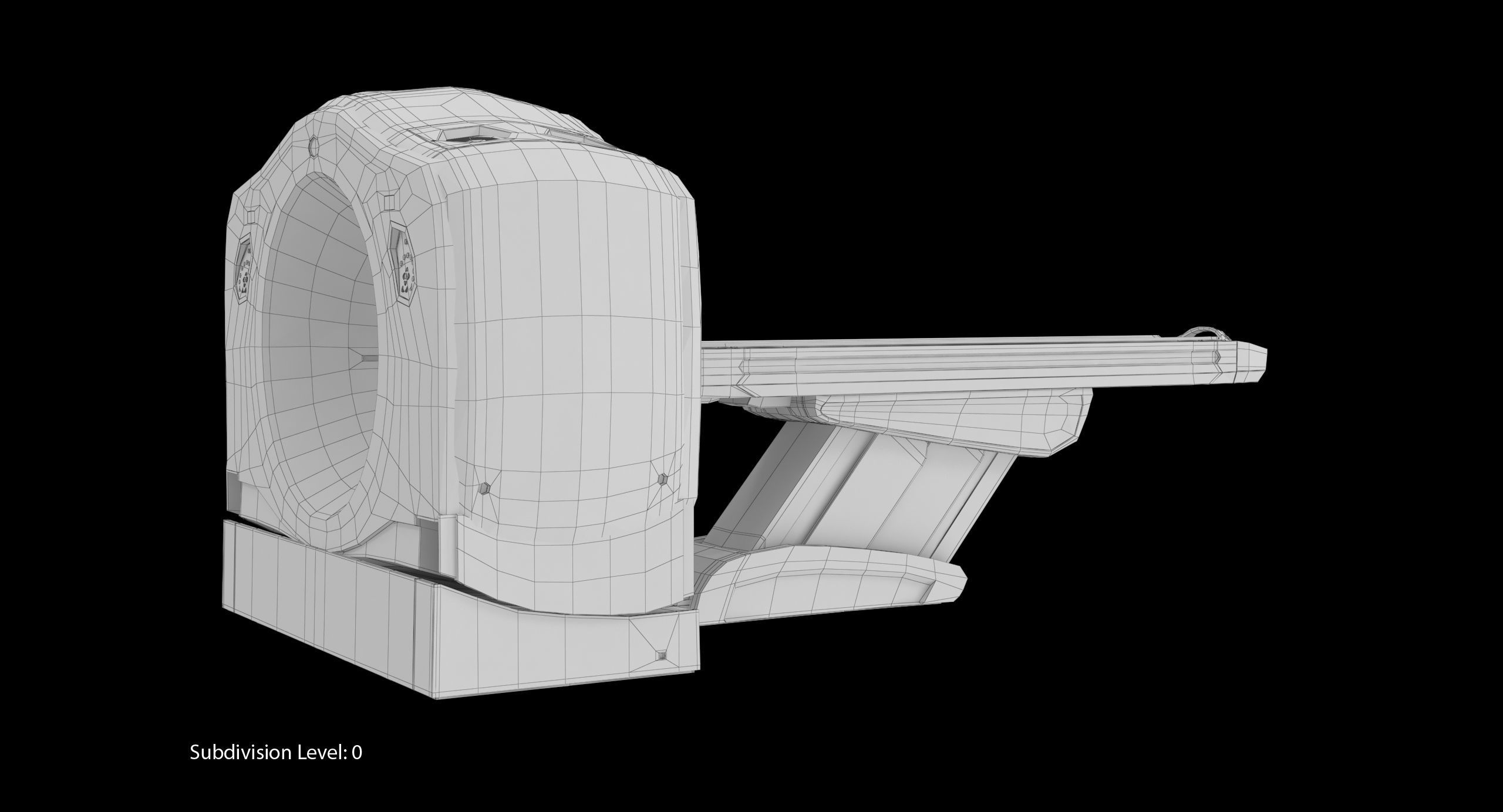 GE Discovery CT750 HD Low-poly 3D model_30