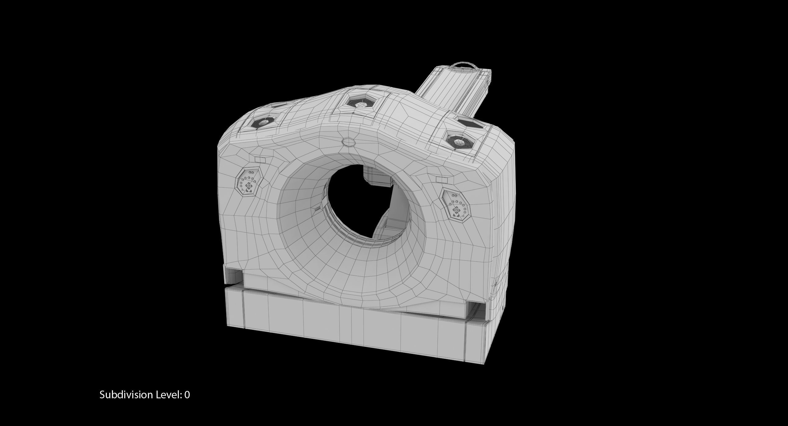 GE Discovery CT750 HD Low-poly 3D model_28