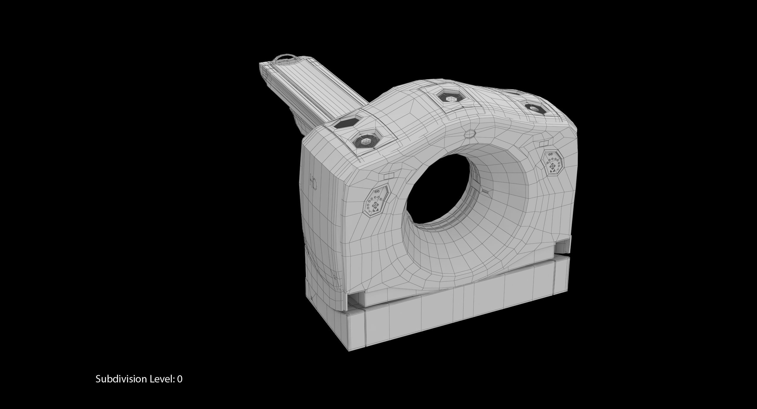 GE Discovery CT750 HD Low-poly 3D model_26