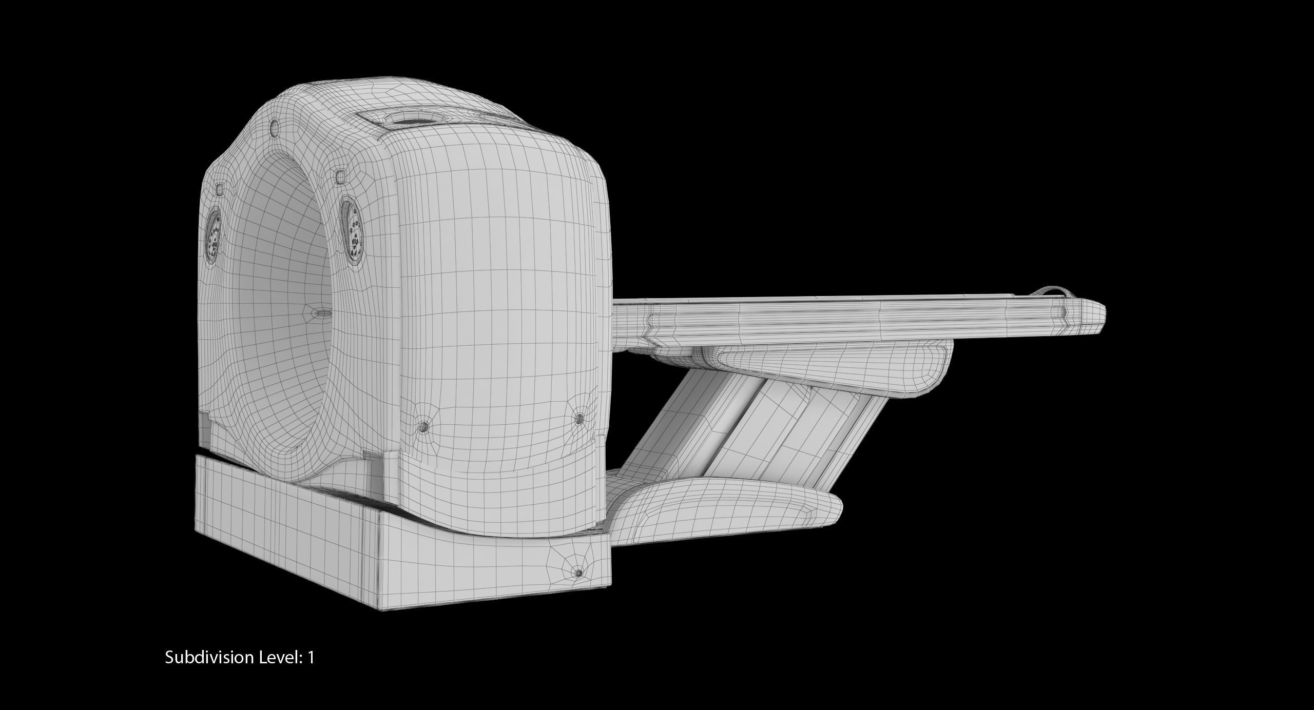 GE Discovery CT750 HD Low-poly 3D model_31