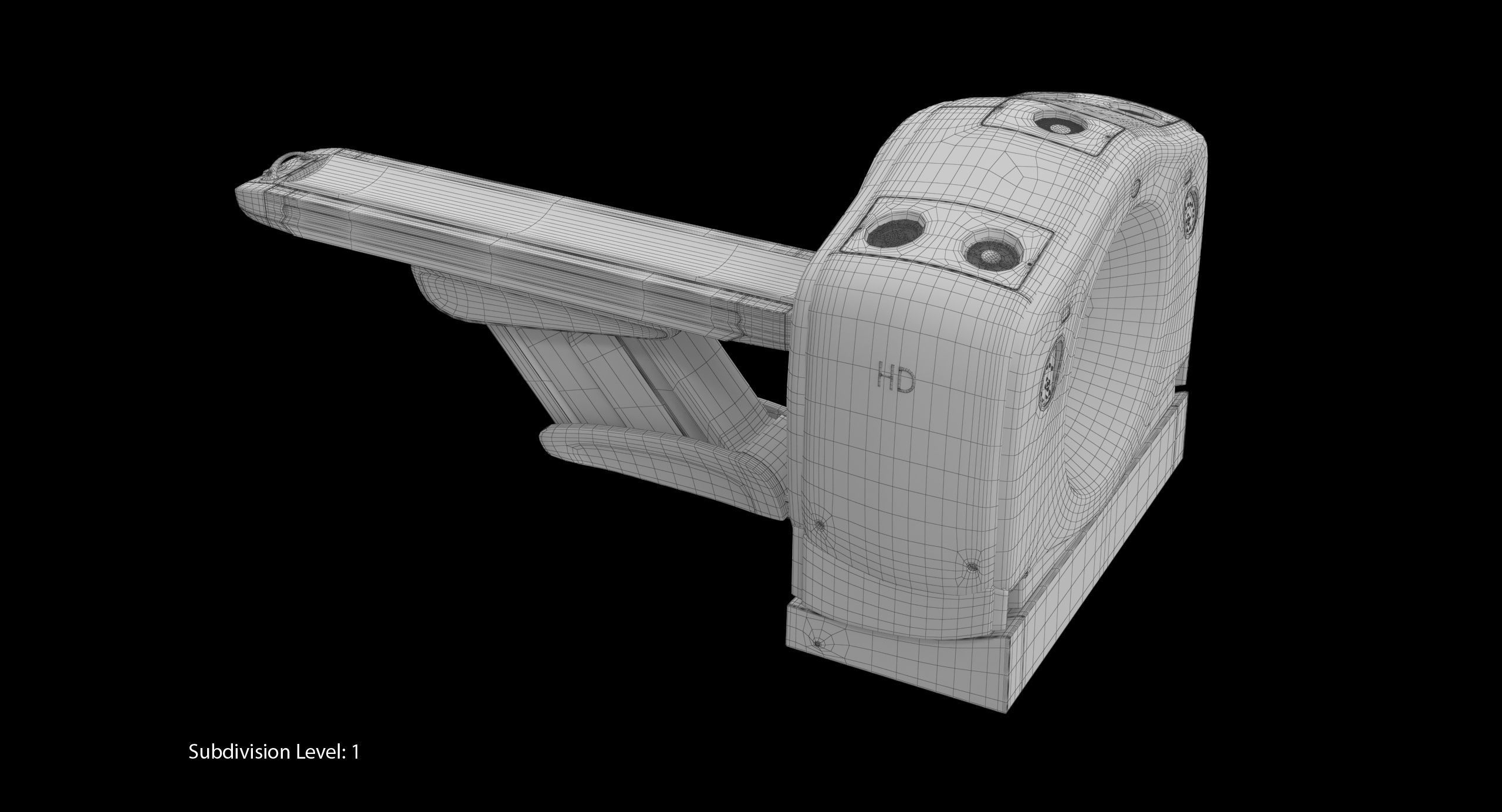 GE Discovery CT750 HD Low-poly 3D model_25