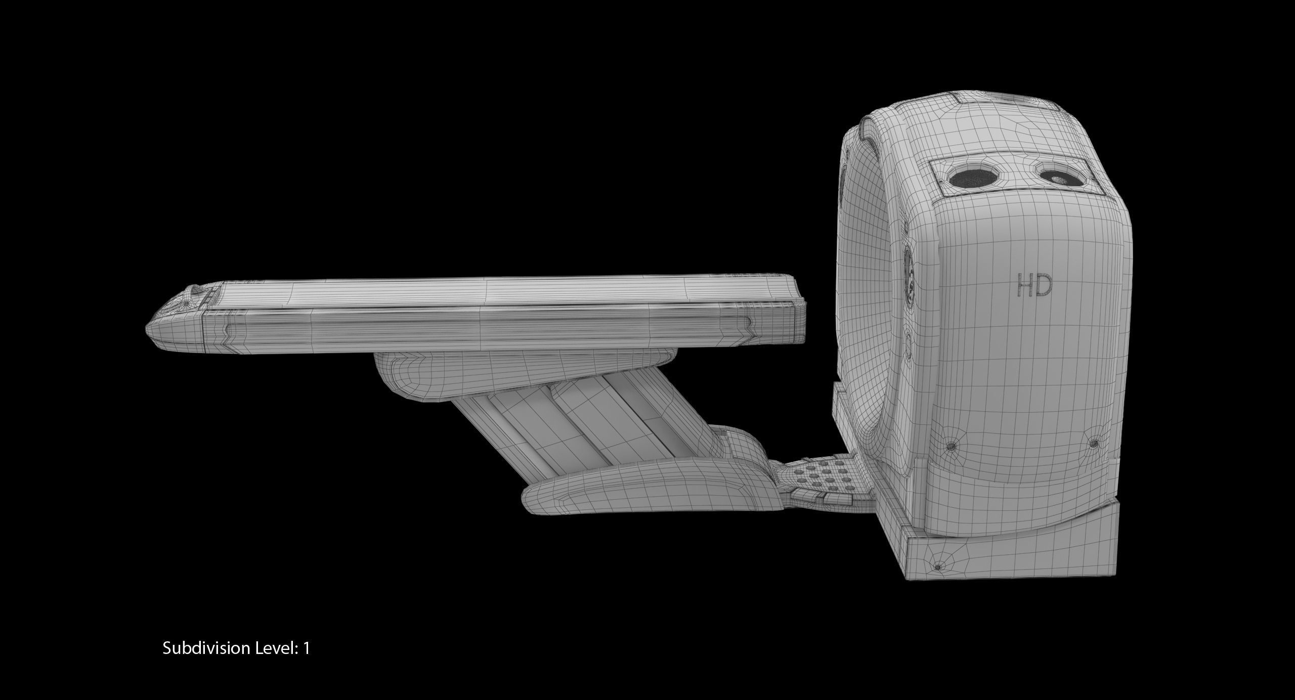 GE Discovery CT750 HD Low-poly 3D model_23