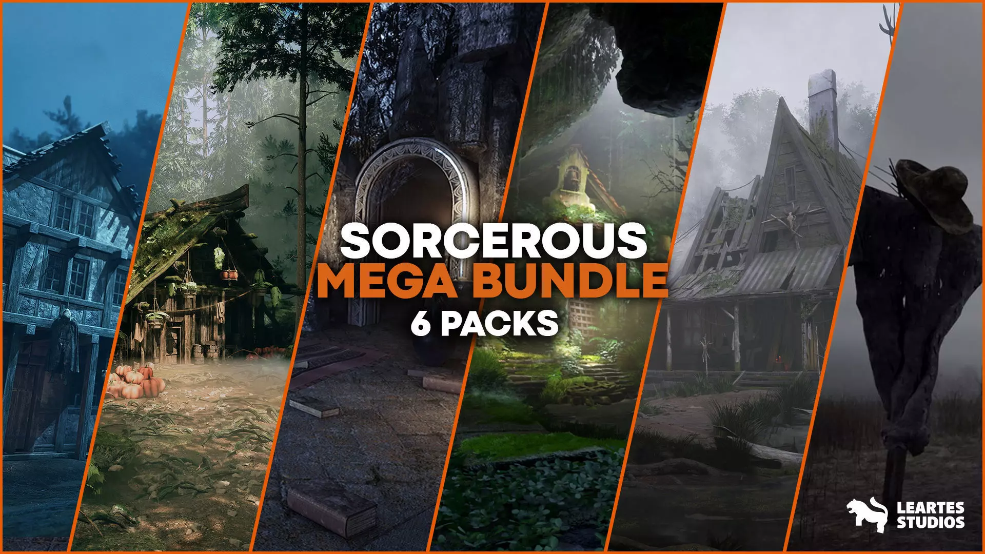 Sorcerous Mega Bundle 6 Environments Low-poly 3D model_0