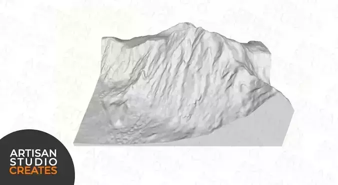 Shishaspangma STL File 3D Topographic Model