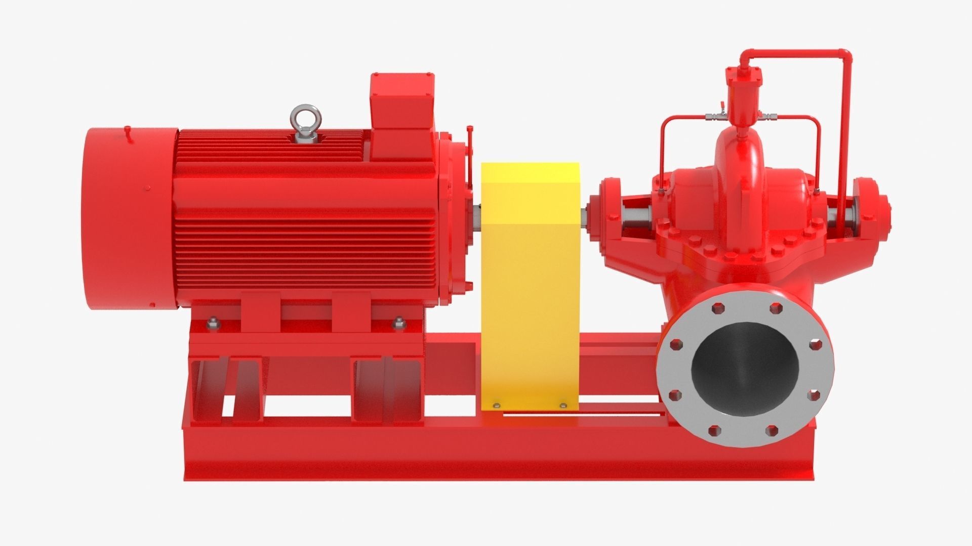 Split Case Centrifugal Fire Pump 3D model_4
