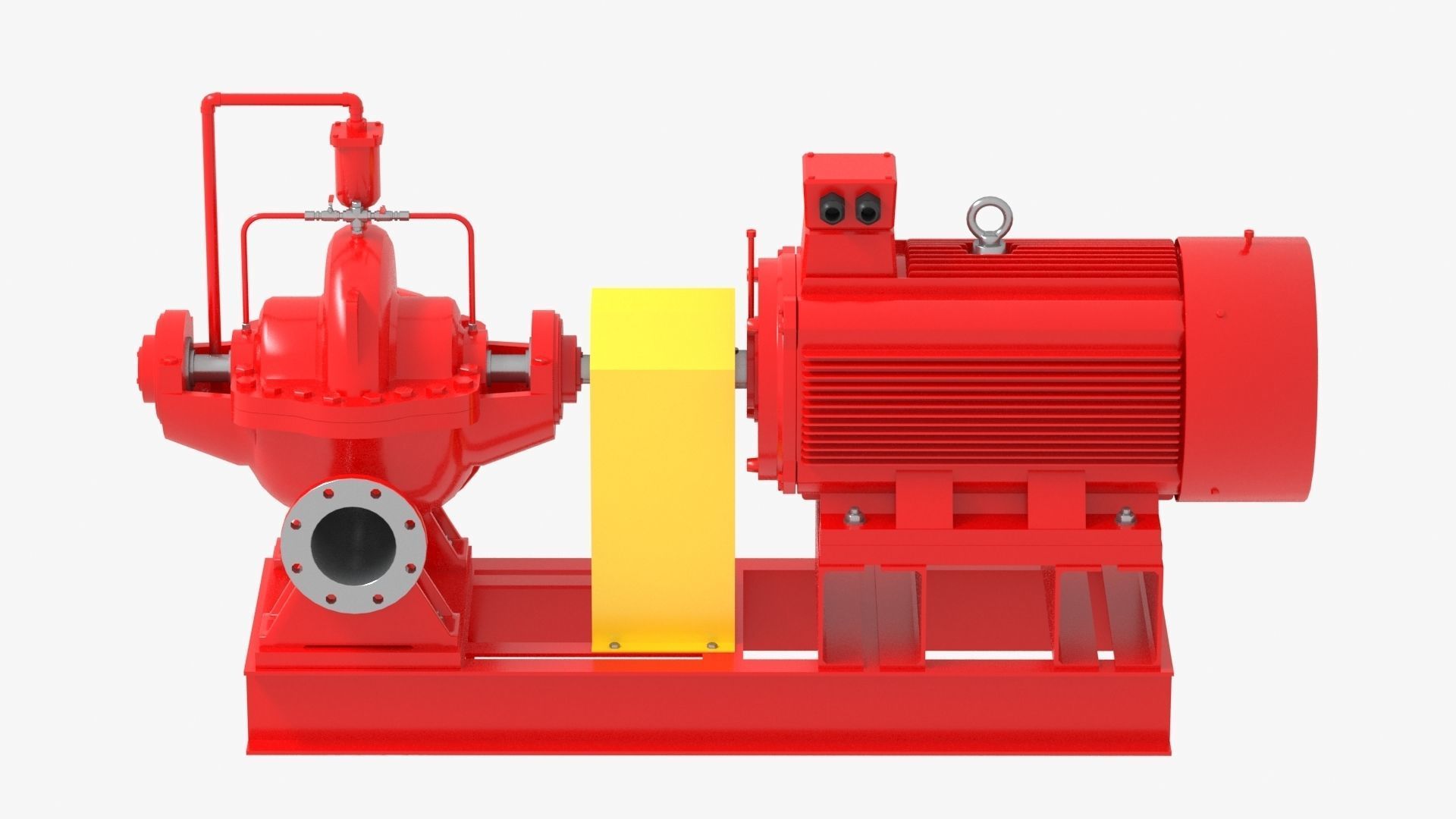 Split Case Centrifugal Fire Pump 3D model_1