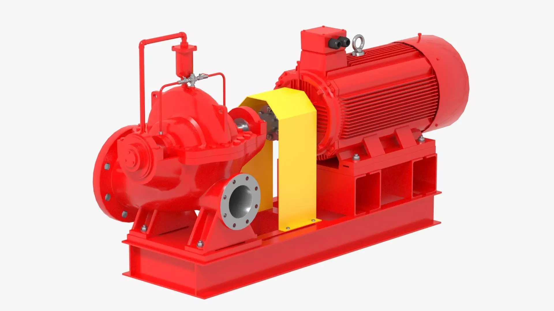 Split Case Centrifugal Fire Pump 3D model_0