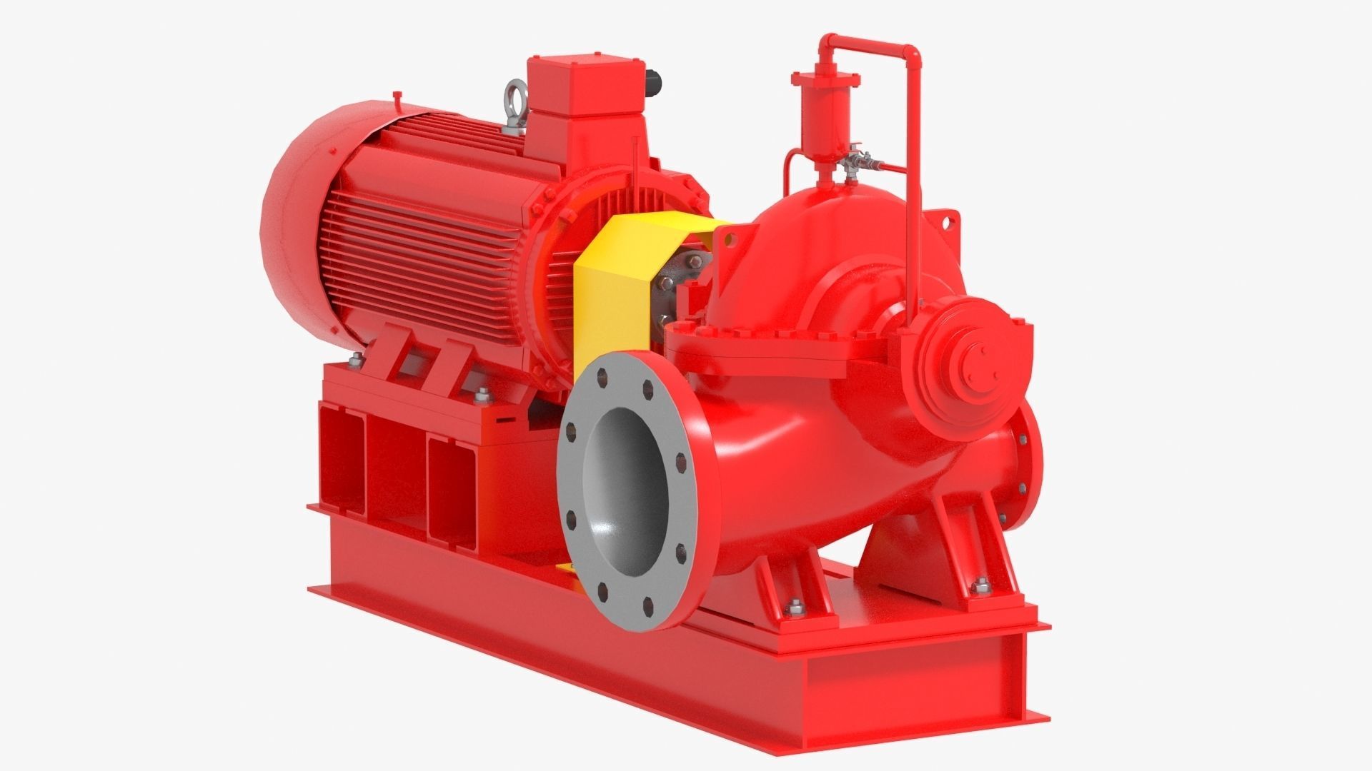 Split Case Centrifugal Fire Pump 3D model_6
