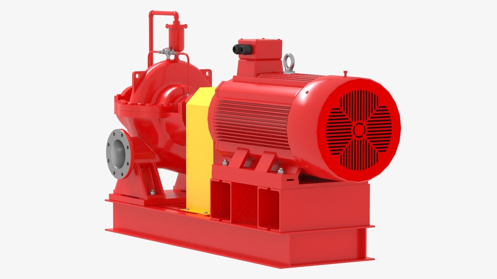 Split Case Centrifugal Fire Pump 3D model_7