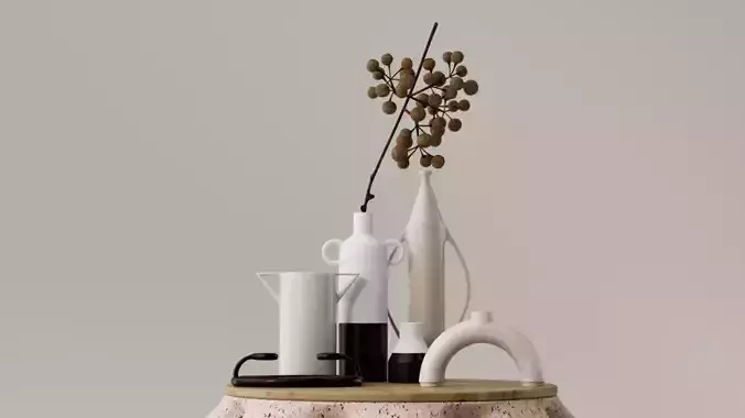 SET DECORACION CONTEMPORANEA - JARRONES