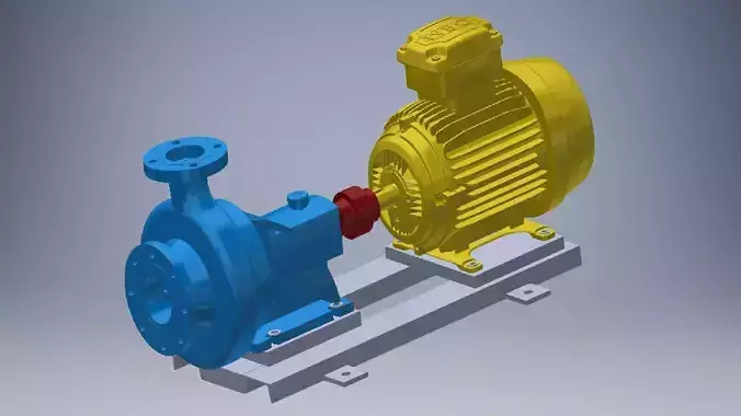centrifugal pump 3d model 