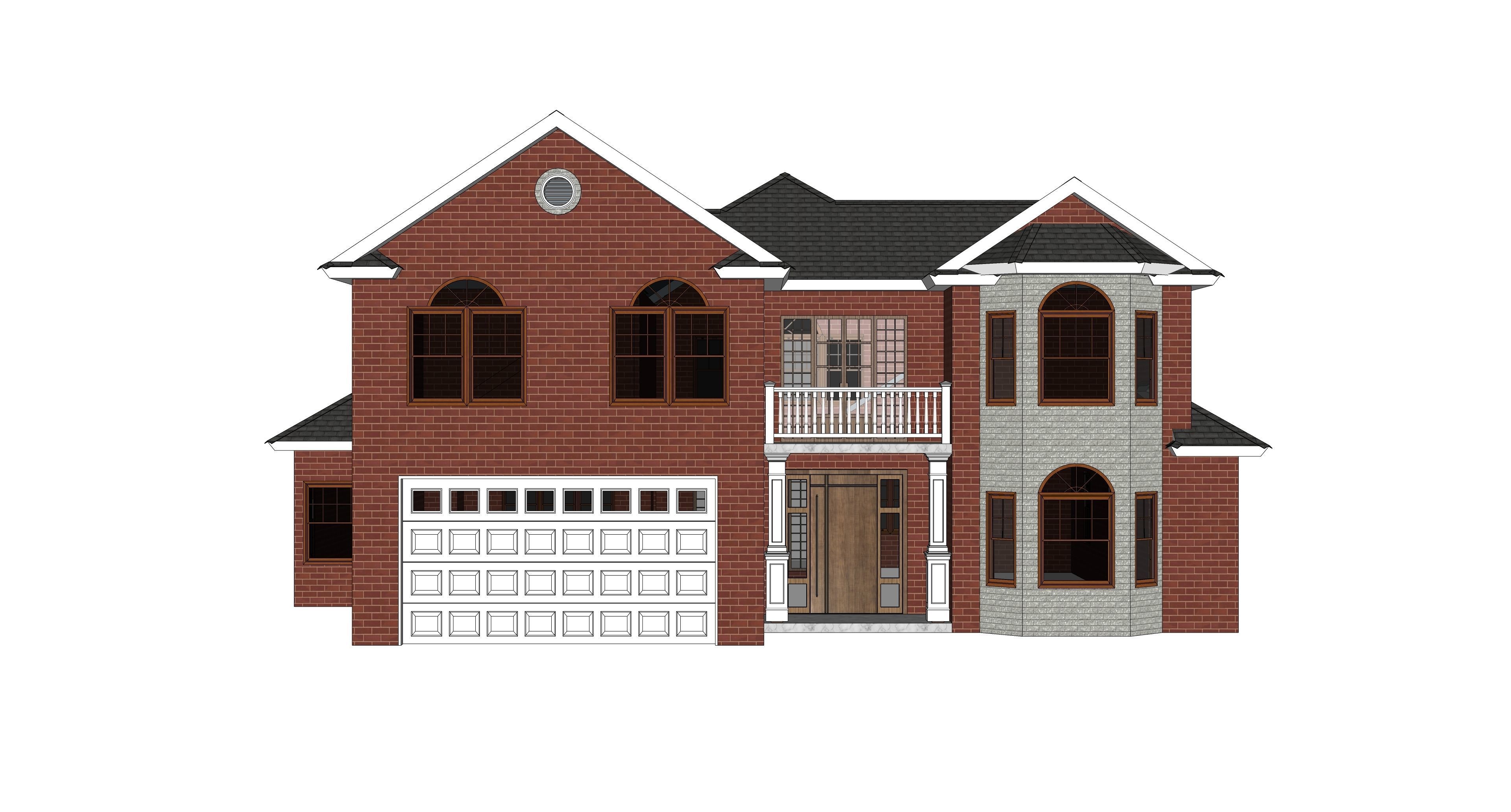 French House 08 -Archimple LLC 3D model_3