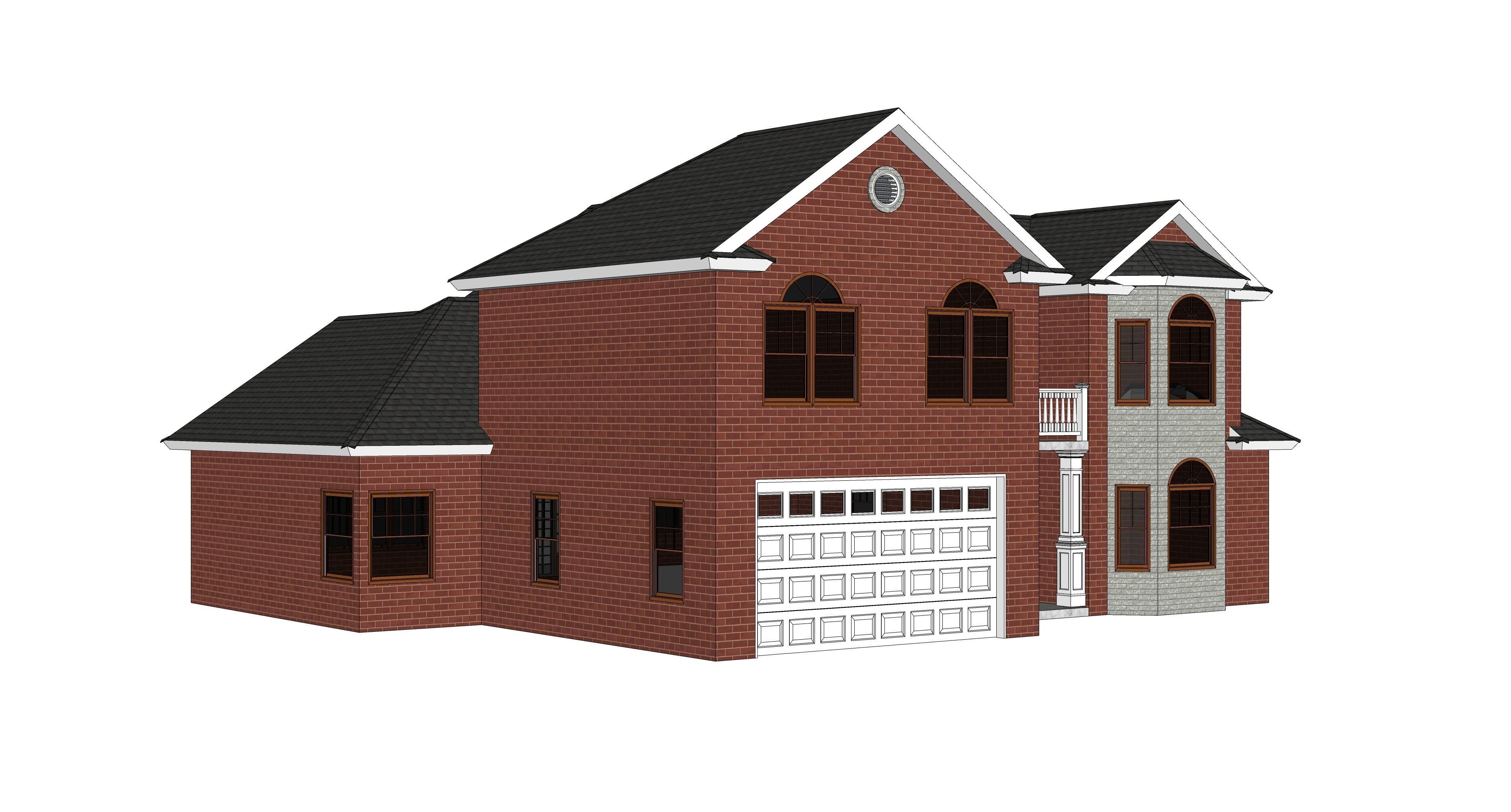 French House 08 -Archimple LLC 3D model_5