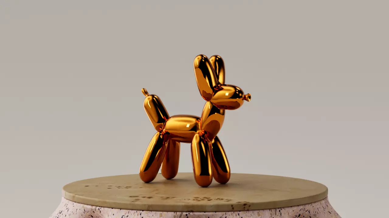 ESCULTURA - PERRITO DE GLOBOS - BALLON DOG 3D print model