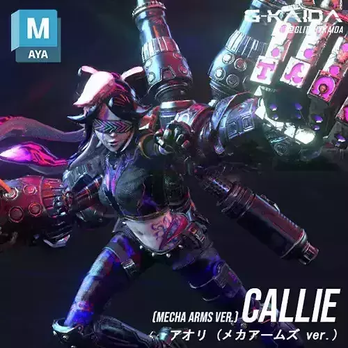 Char - Callie with Mecha Arms 3D model
