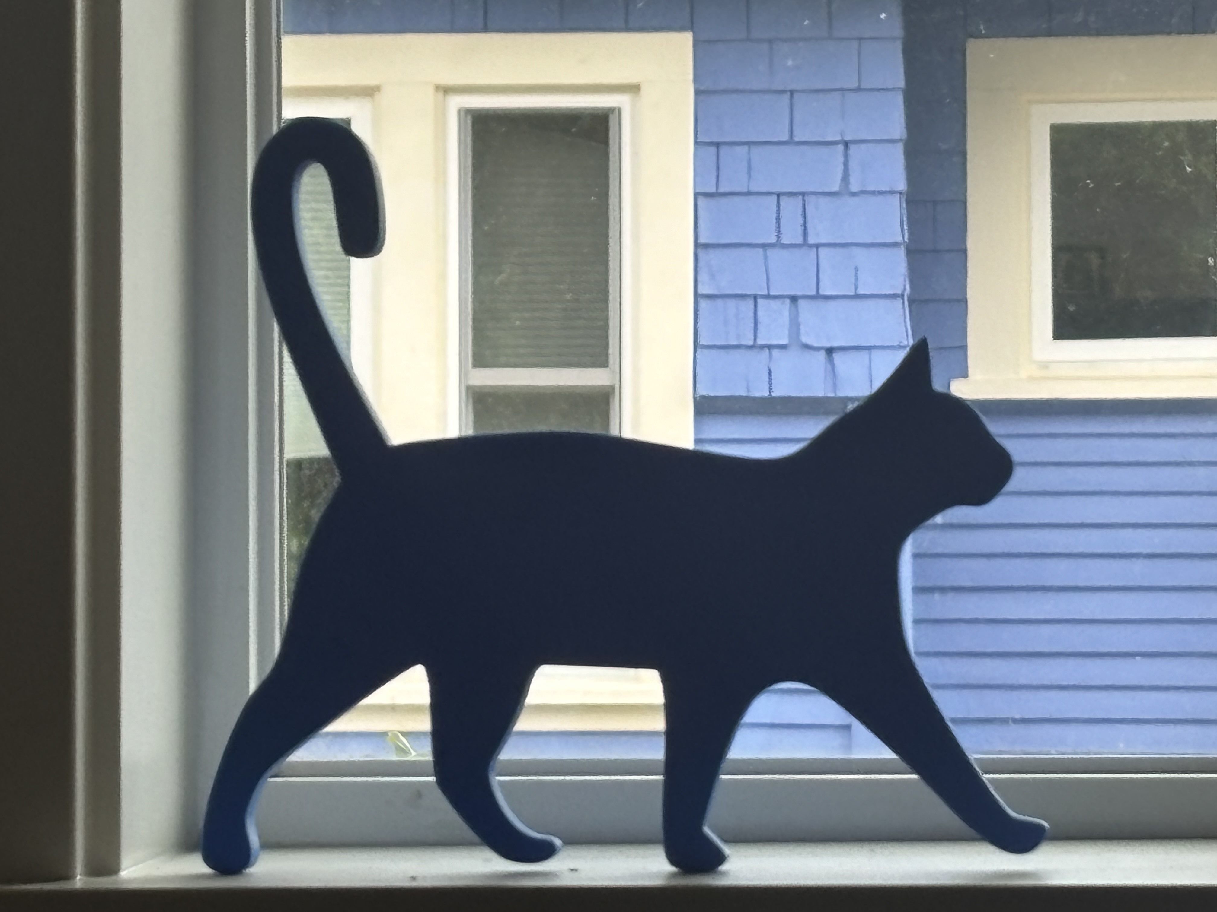 Running Cat Door Topper Window Sill Ornament Free 3D print model_3
