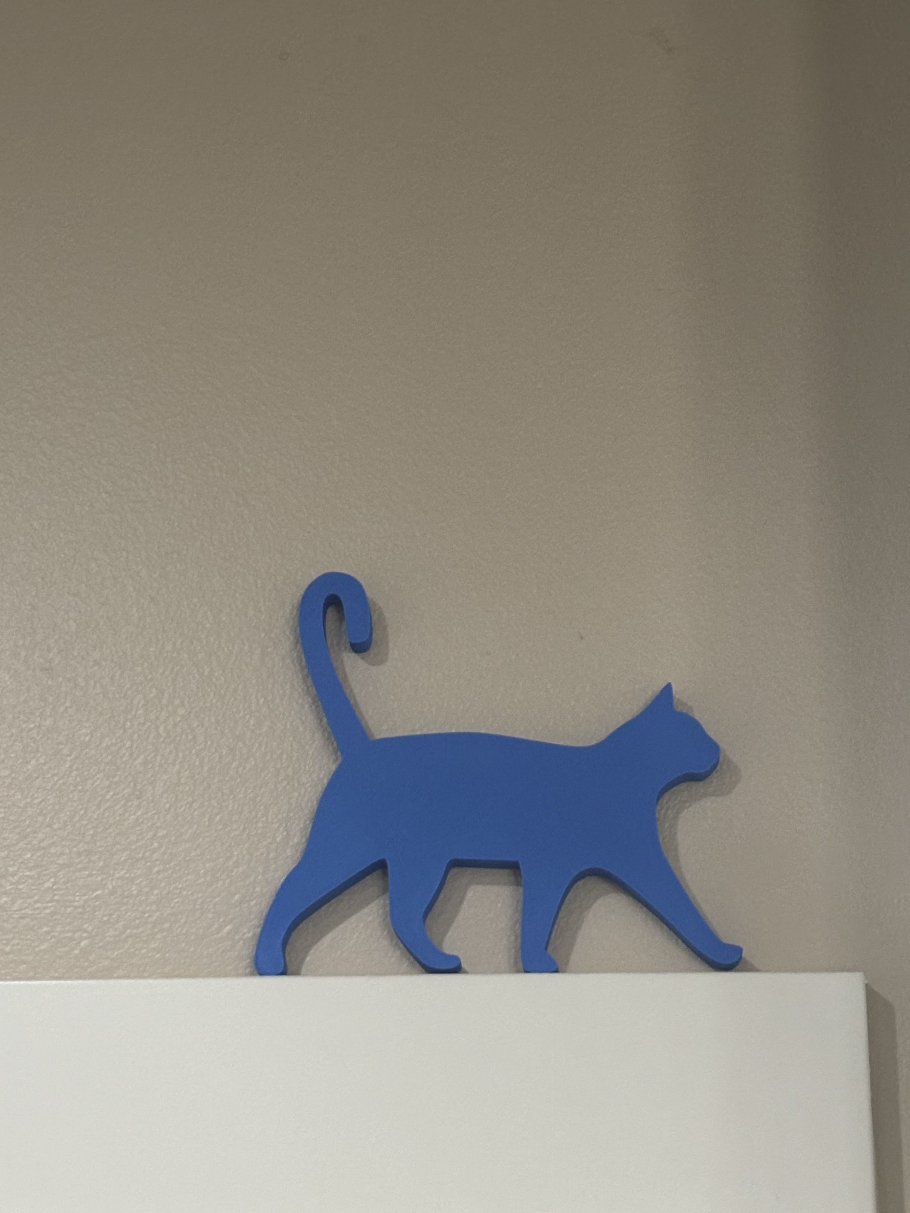 Running Cat Door Topper Window Sill Ornament Free 3D print model_2