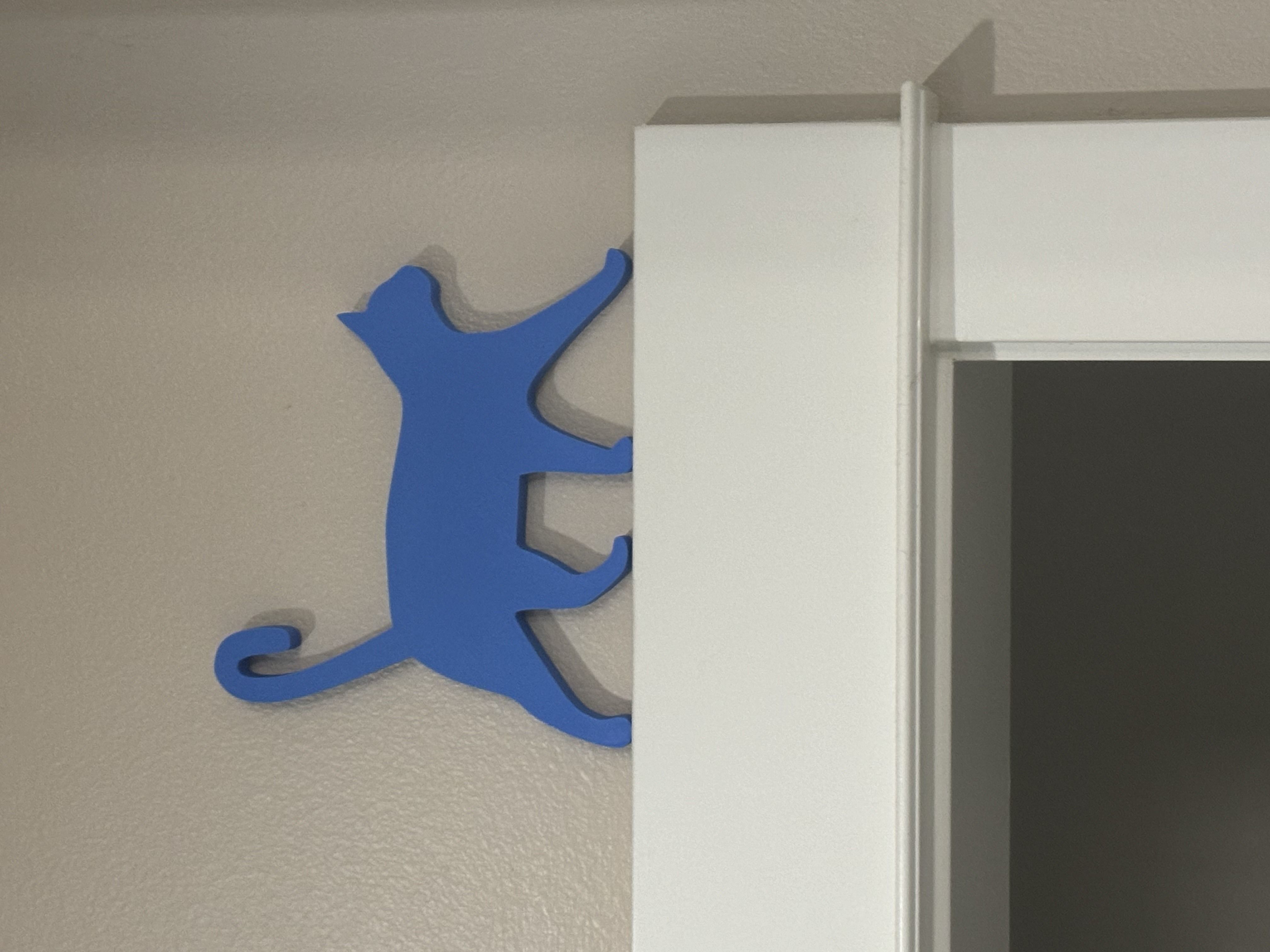 Running Cat Door Topper Window Sill Ornament Free 3D print model_4