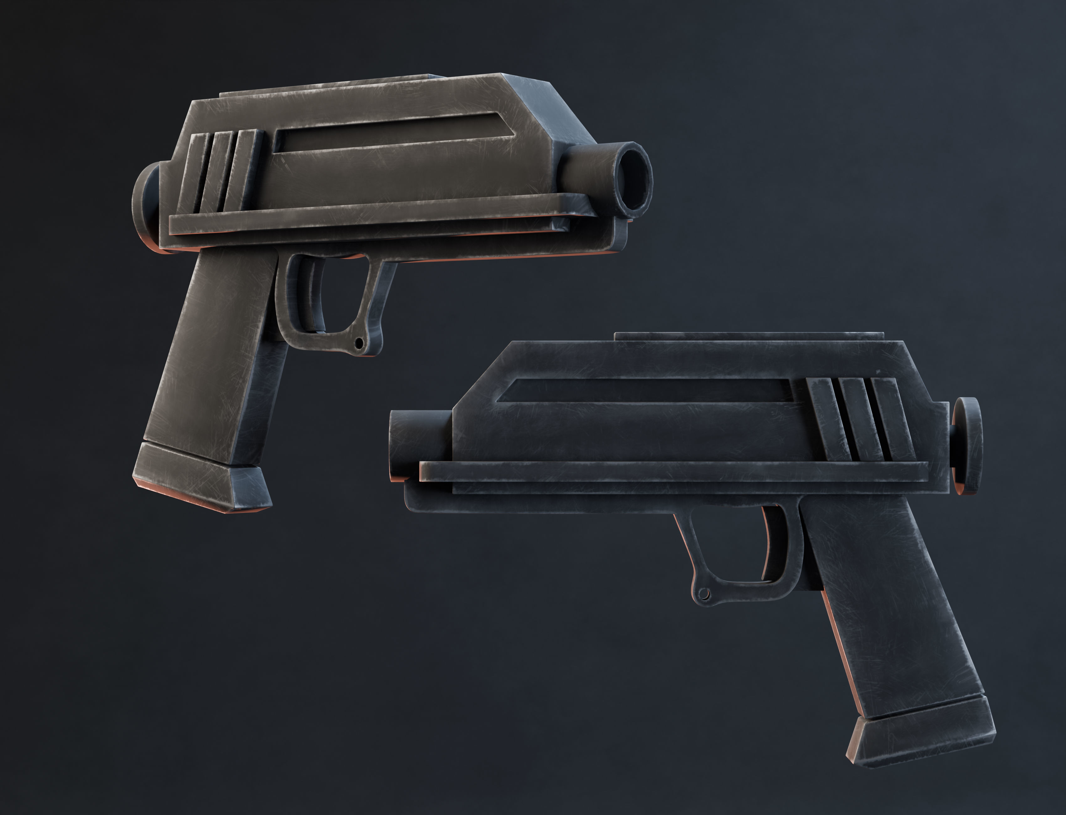 DC-17 Blaster Pistol Free 3D model_1