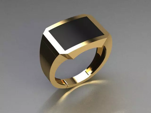 men ring jewelry 3D print model_0